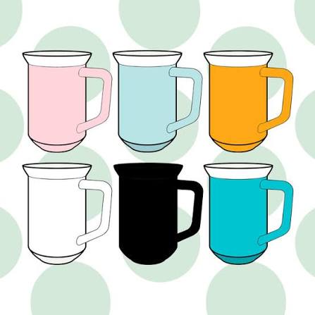 April Ceramic Cups